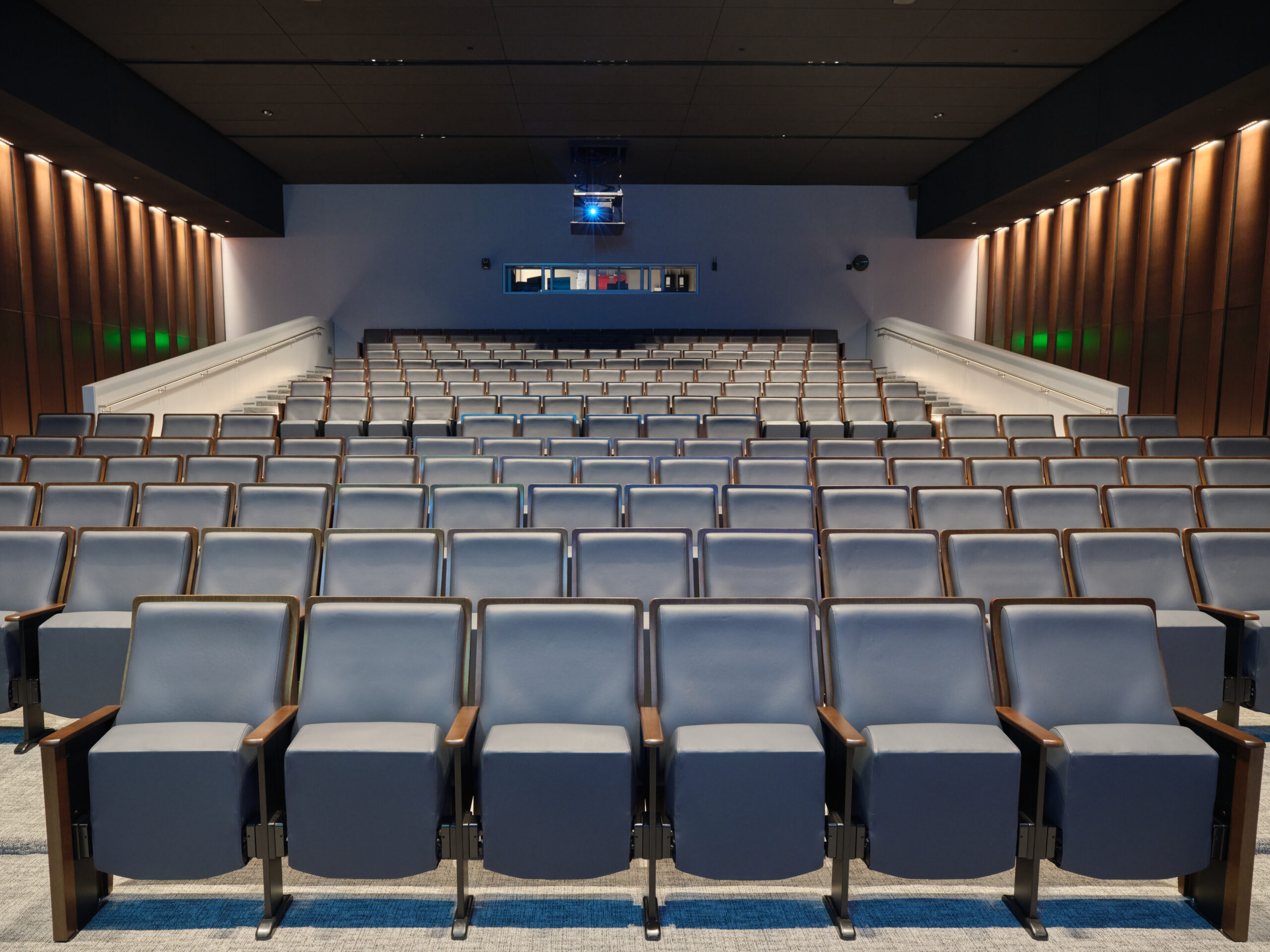 The auditorium at the National Medal of Honor Museum, in Texas.